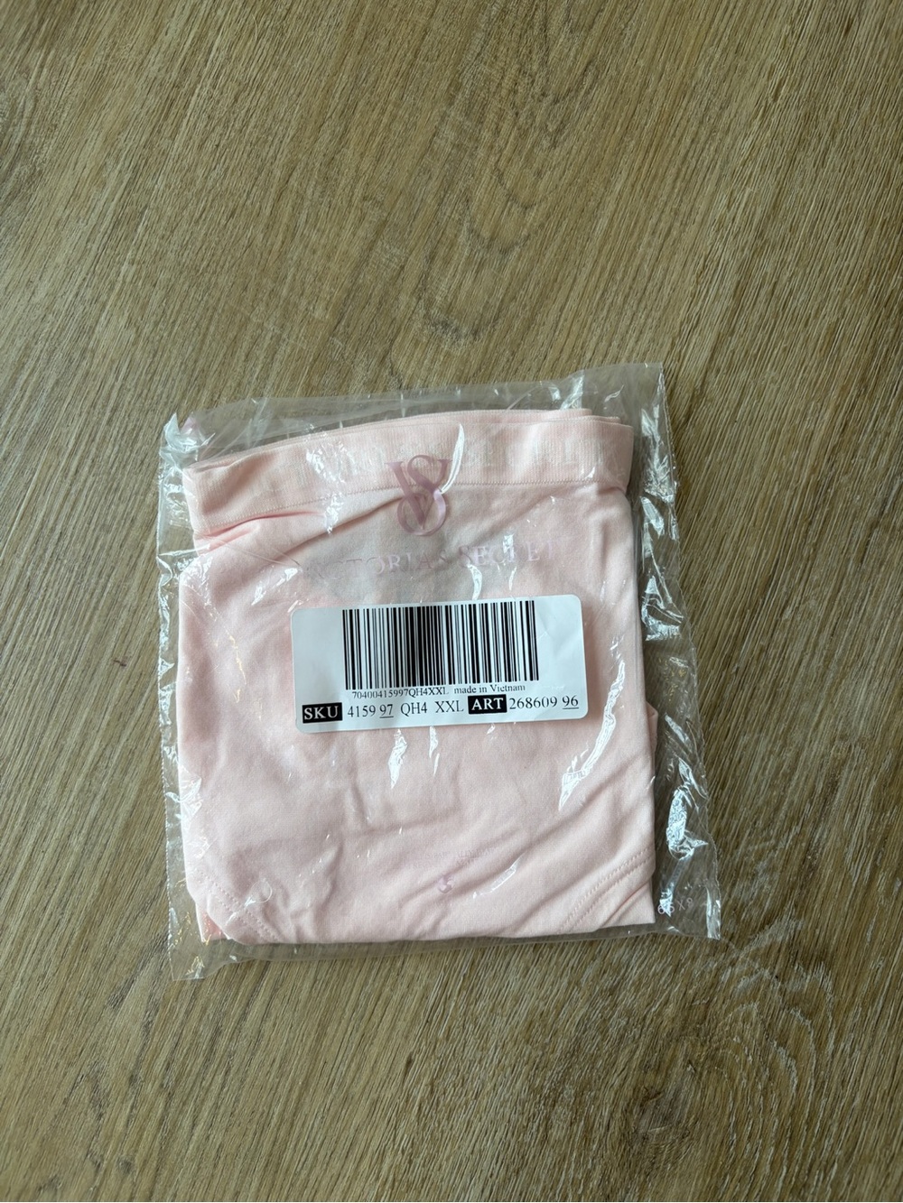 Victoria's Secret Logo Waistband Panty Light Pink Size XXL New In Package